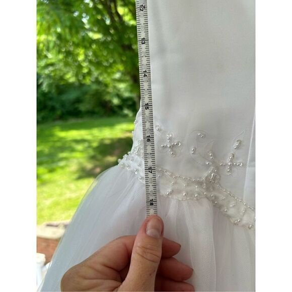 Mary’s Bridal ball gown size 8 beaded bodice EUC tulle skirt - Picture 14 of 16